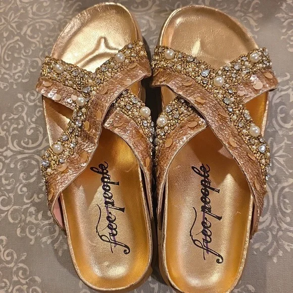 NWOT Free People Moon Child Sandals - Picture 15 of 16